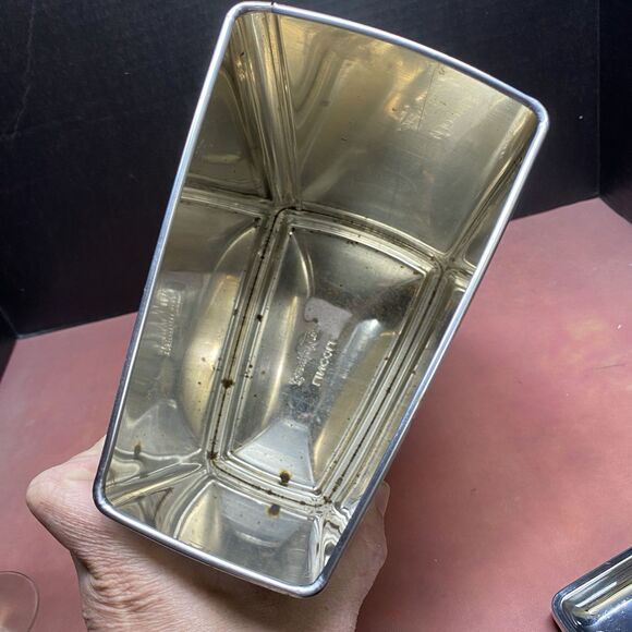 Lincoln BeautyWare MCM Retro 3 Canister Set with 3 Lids Vintage Stainless Steel - Picture 10 of 16